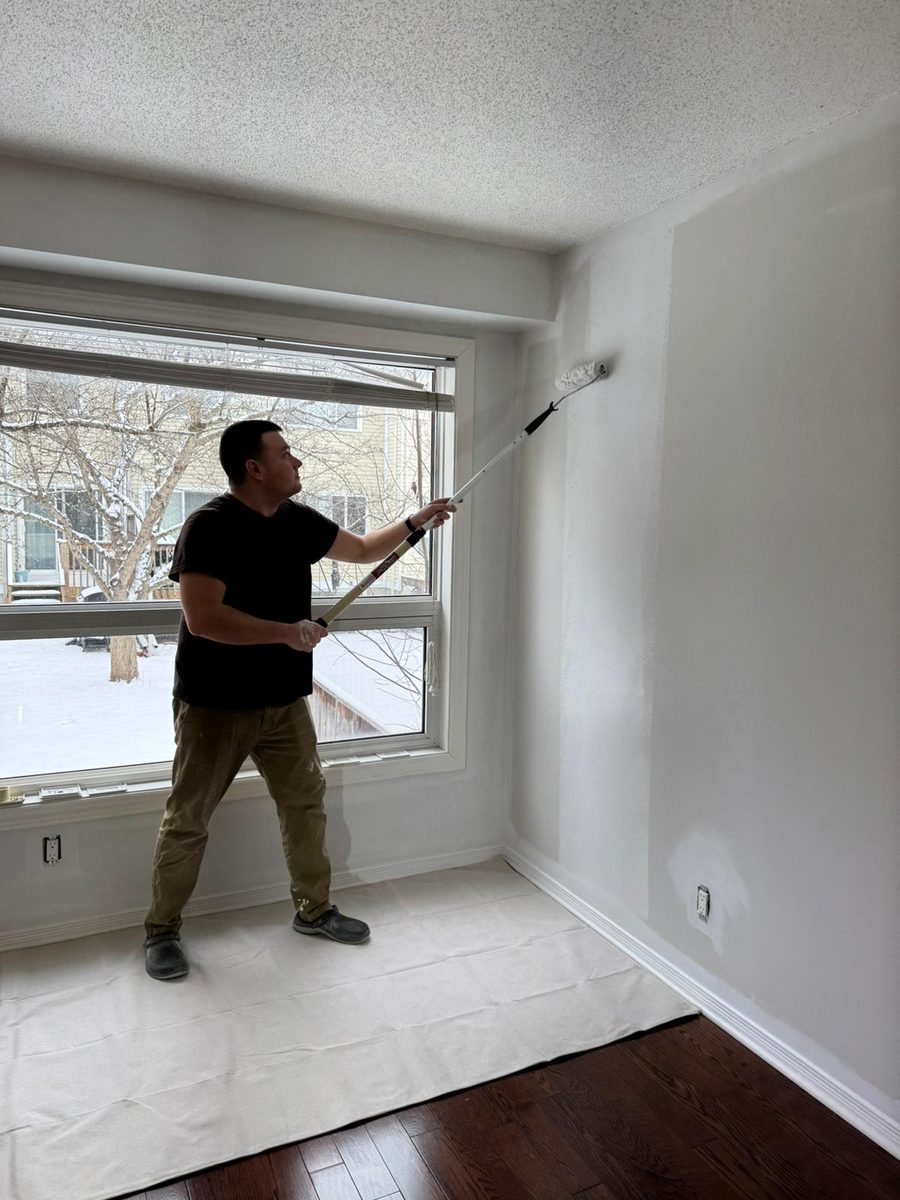 Painting an interior room